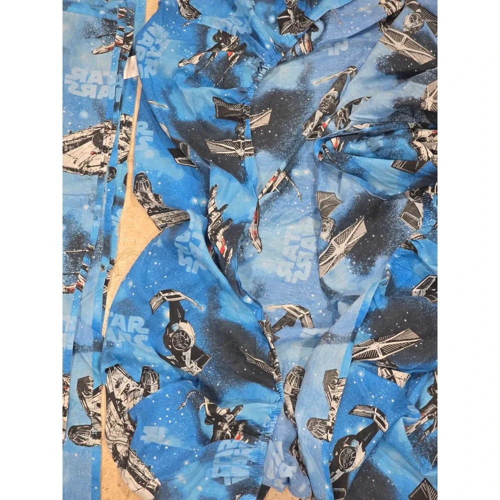 Vintage Star Wars Millennium Falcon X-Wing Twin 2 Piece Sheet Set Lucas Film Ltd